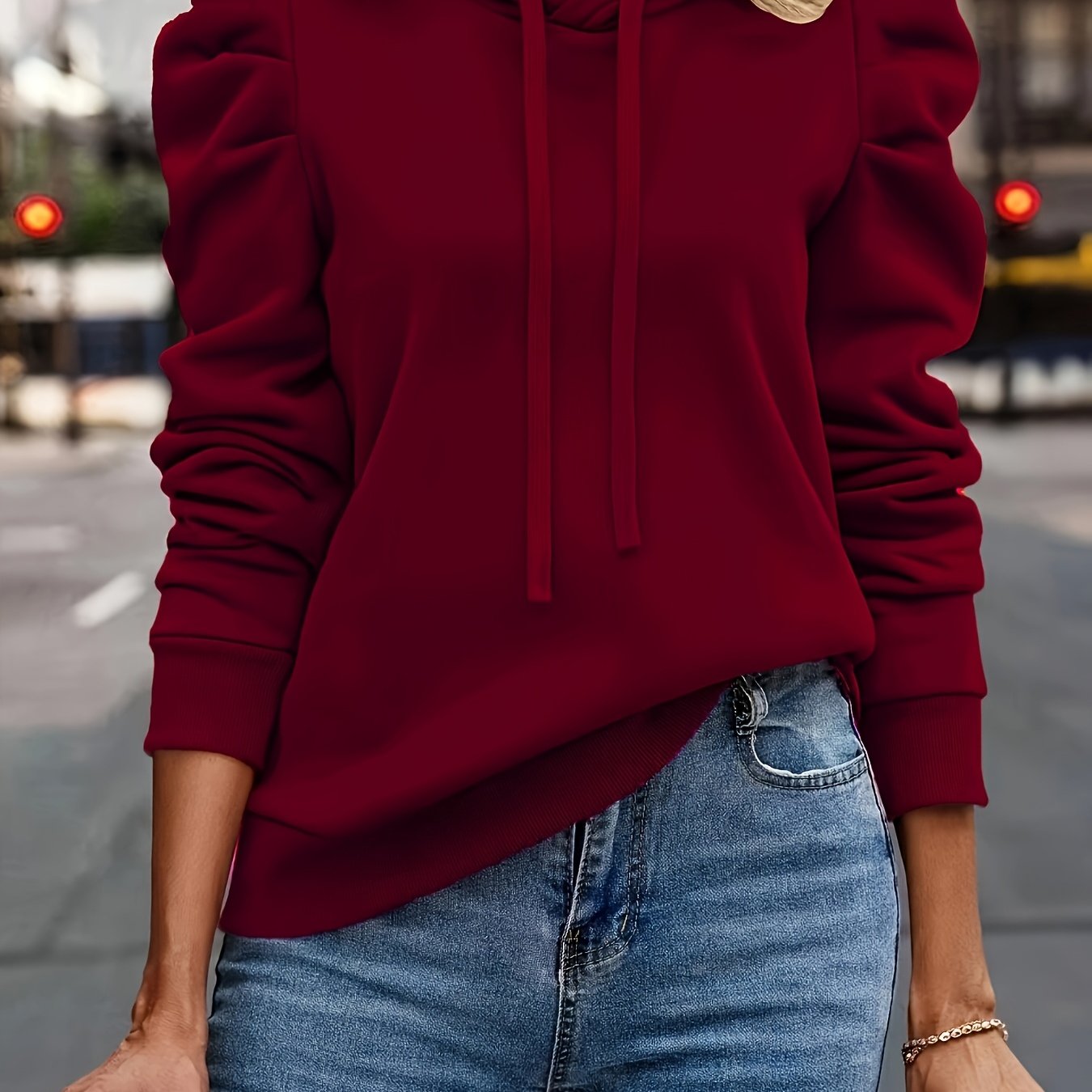 Selma™ | Light & Colourful Hoodie with Volume Sleeves