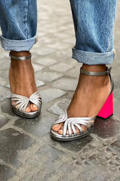 Seraphina | Artisan Sandals with Thick Heels