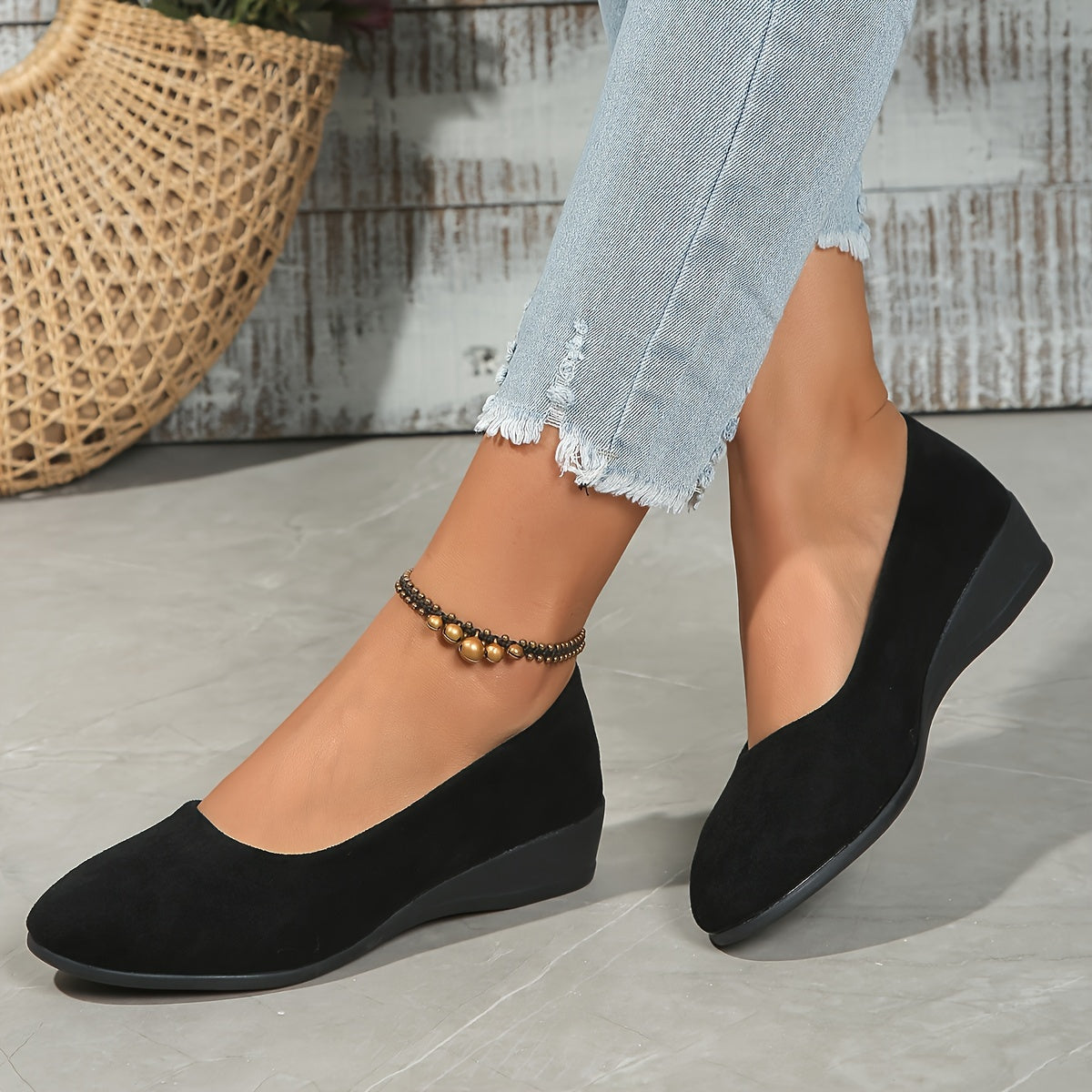 Éliane™ | Elegant Comfort Wedge Loafers