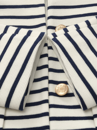 Valmere™ | Striped Cotton Crop Jacket