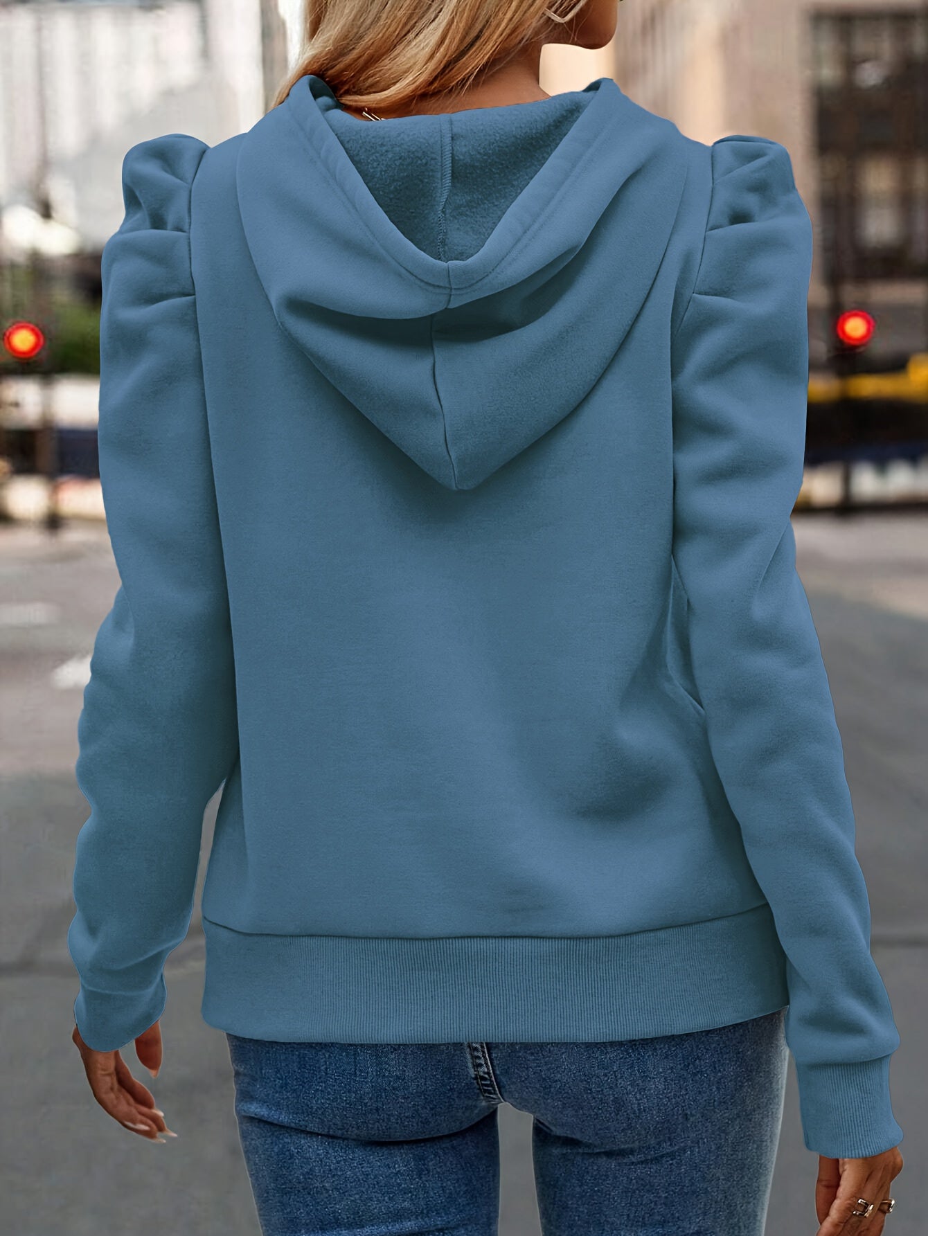 Selma™ | Light & Colourful Hoodie with Volume Sleeves
