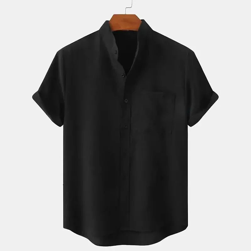 Premium Linen Short-Sleeve Shirt