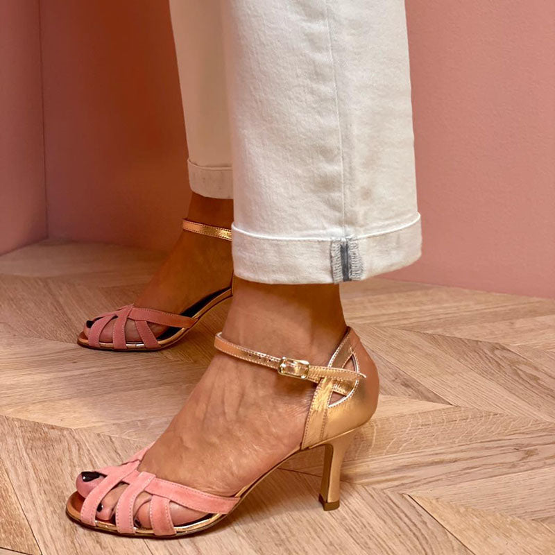 Calista | Artisan sandals made from premium materials with stiletto heel