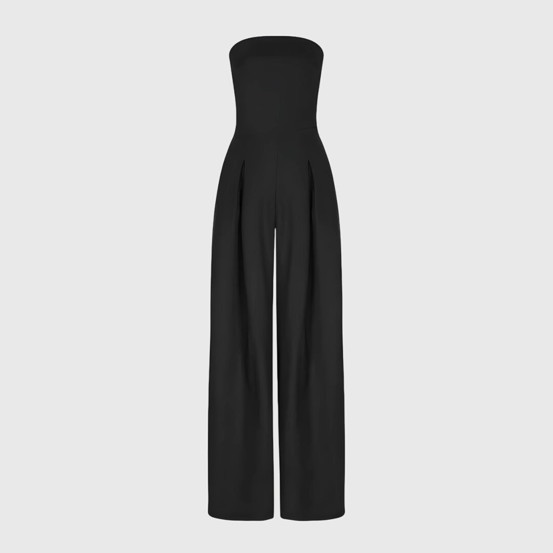 Alicia - Wide Leg Strapless Jumpsuit