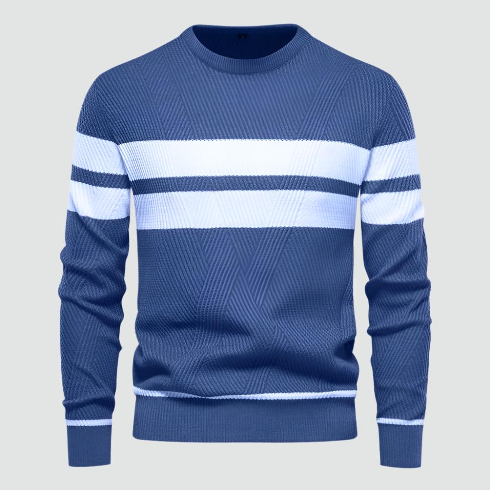 Rian - Stylish Patchwork Knit Pullover