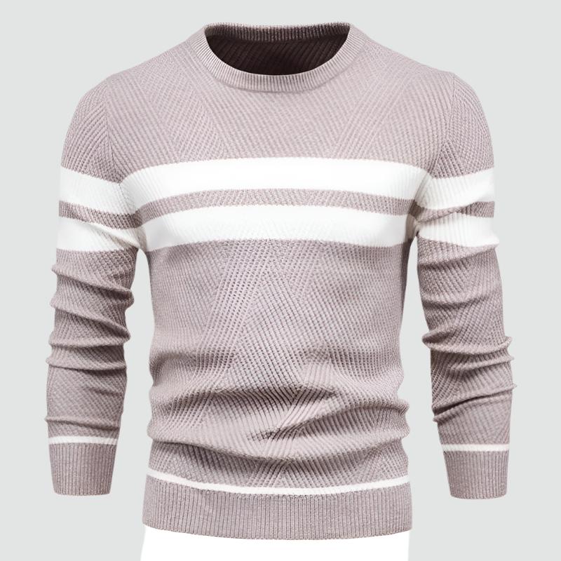 Rian - Stylish Patchwork Knit Pullover