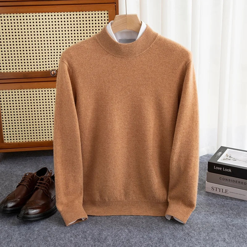 Charlie - Premium Wool Half-Turtleneck Sweater