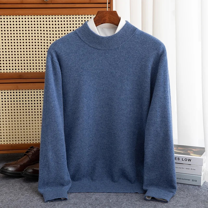 Charlie - Premium Wool Half-Turtleneck Sweater