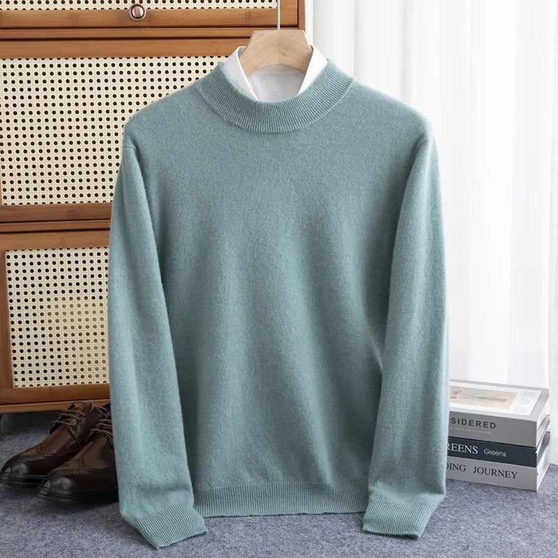 Charlie - Premium Wool Half-Turtleneck Sweater