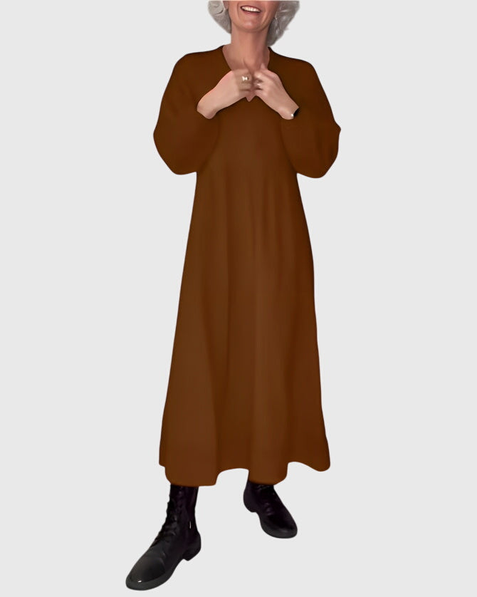 Amanda - V-neck Maxi Dress