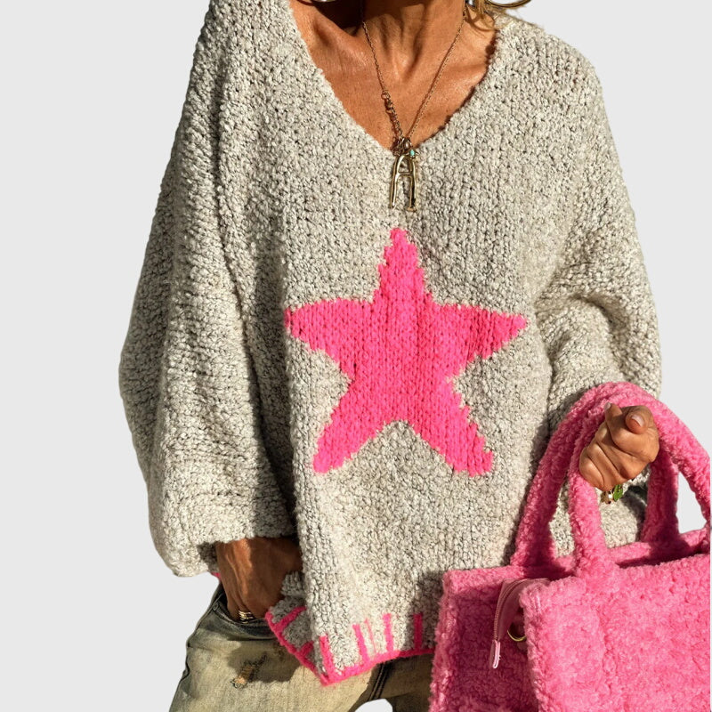 Aria - V-neck Knit Jumper