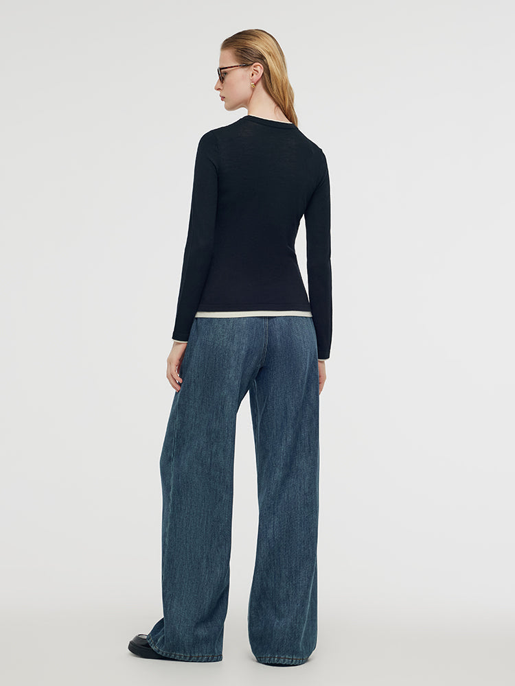 Valmere™ | Washable Wool Knit Top for Easy Care