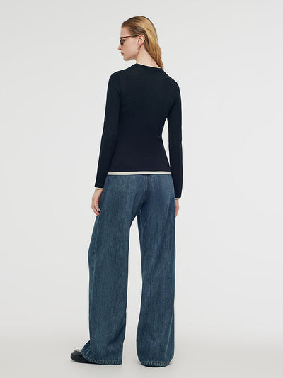 Valmere™ | Washable Wool Knit Top for Easy Care