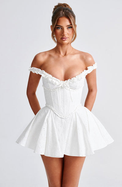 Marlowe & Co | Elva Playsuit - Ivory