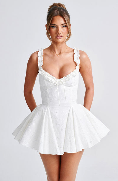 Marlowe & Co | Elva Playsuit - Ivory