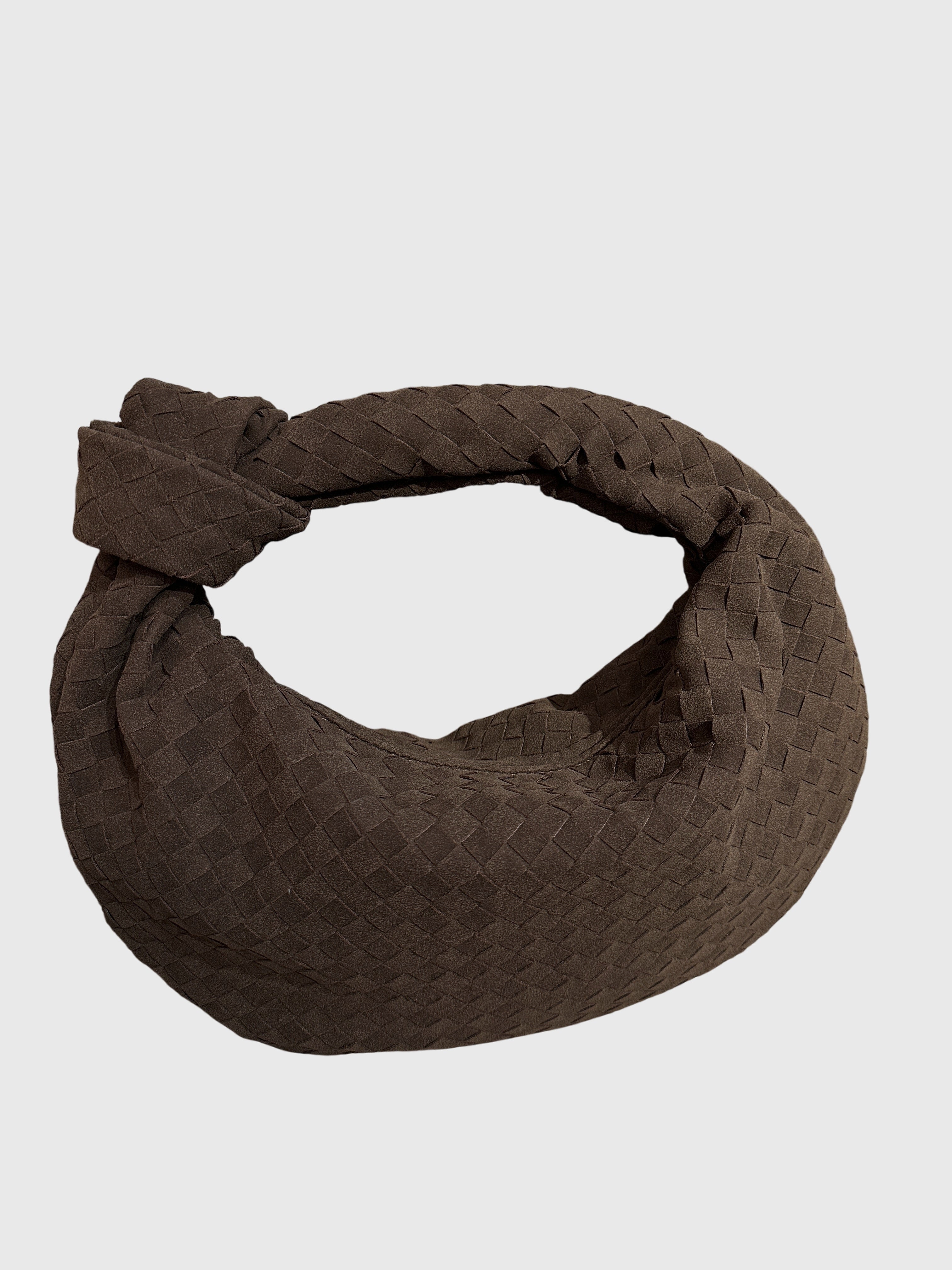 Celeste | Knotted Braided Medium Suede Bag