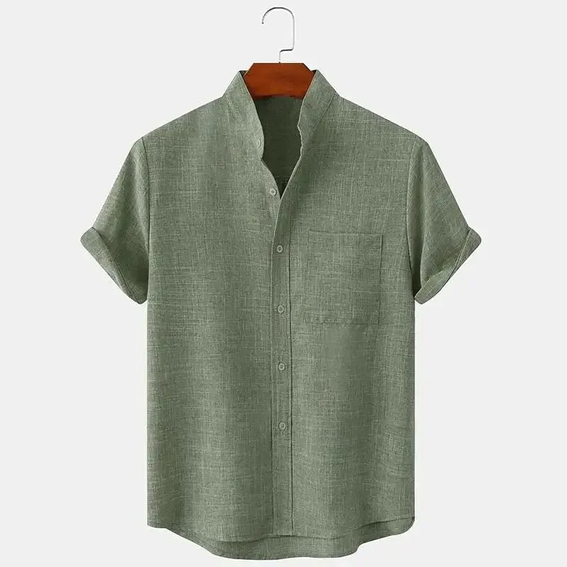 Premium Linen Short-Sleeve Shirt