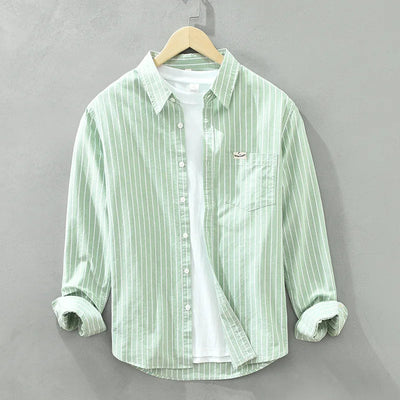 Cotton Striped Shirt Long-Sleeve