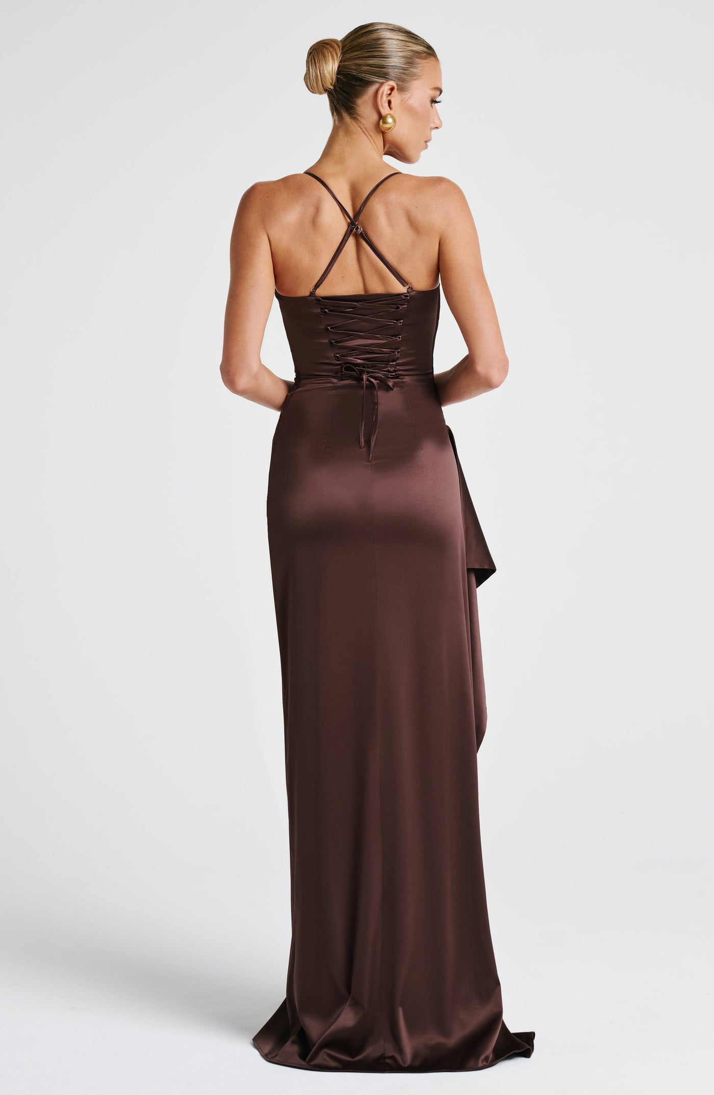 Marlowe & Co | Helen Maxi Dress - Plum Brown