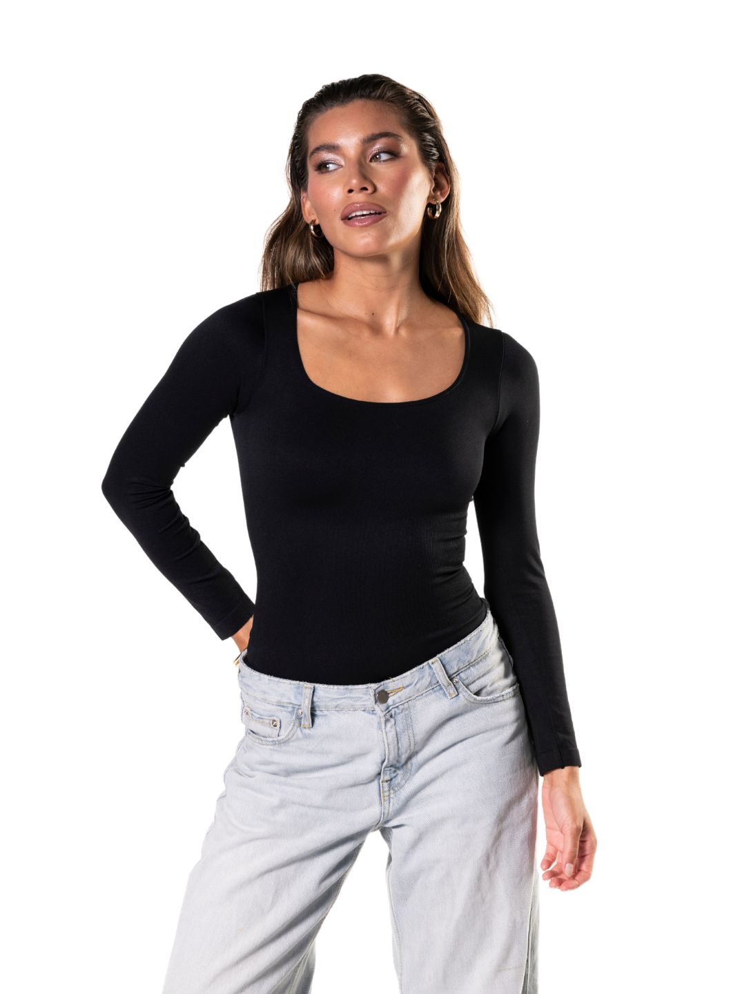 Marlowe & Co | Long Sleeve Thong Bodysuit
