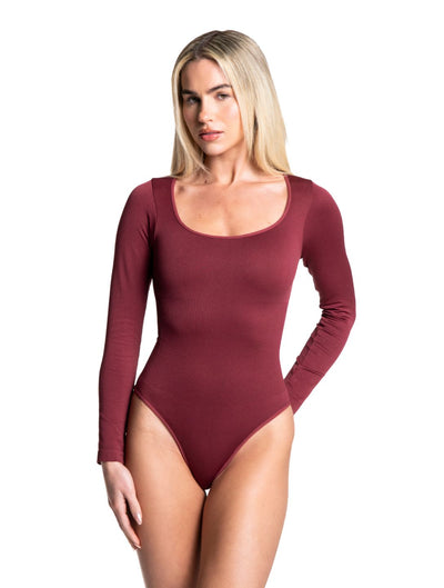 Marlowe & Co | Long Sleeve Thong Bodysuit