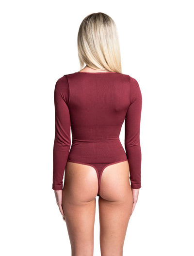 Marlowe & Co | Long Sleeve Thong Bodysuit