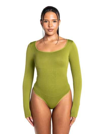 Marlowe & Co | Long Sleeve Thong Bodysuit