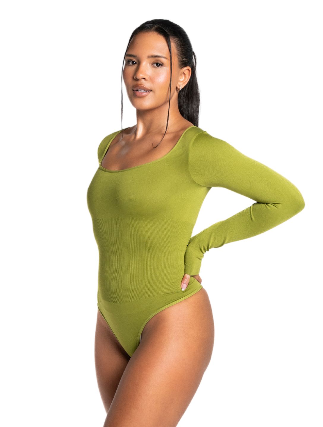 Marlowe & Co | Long Sleeve Thong Bodysuit