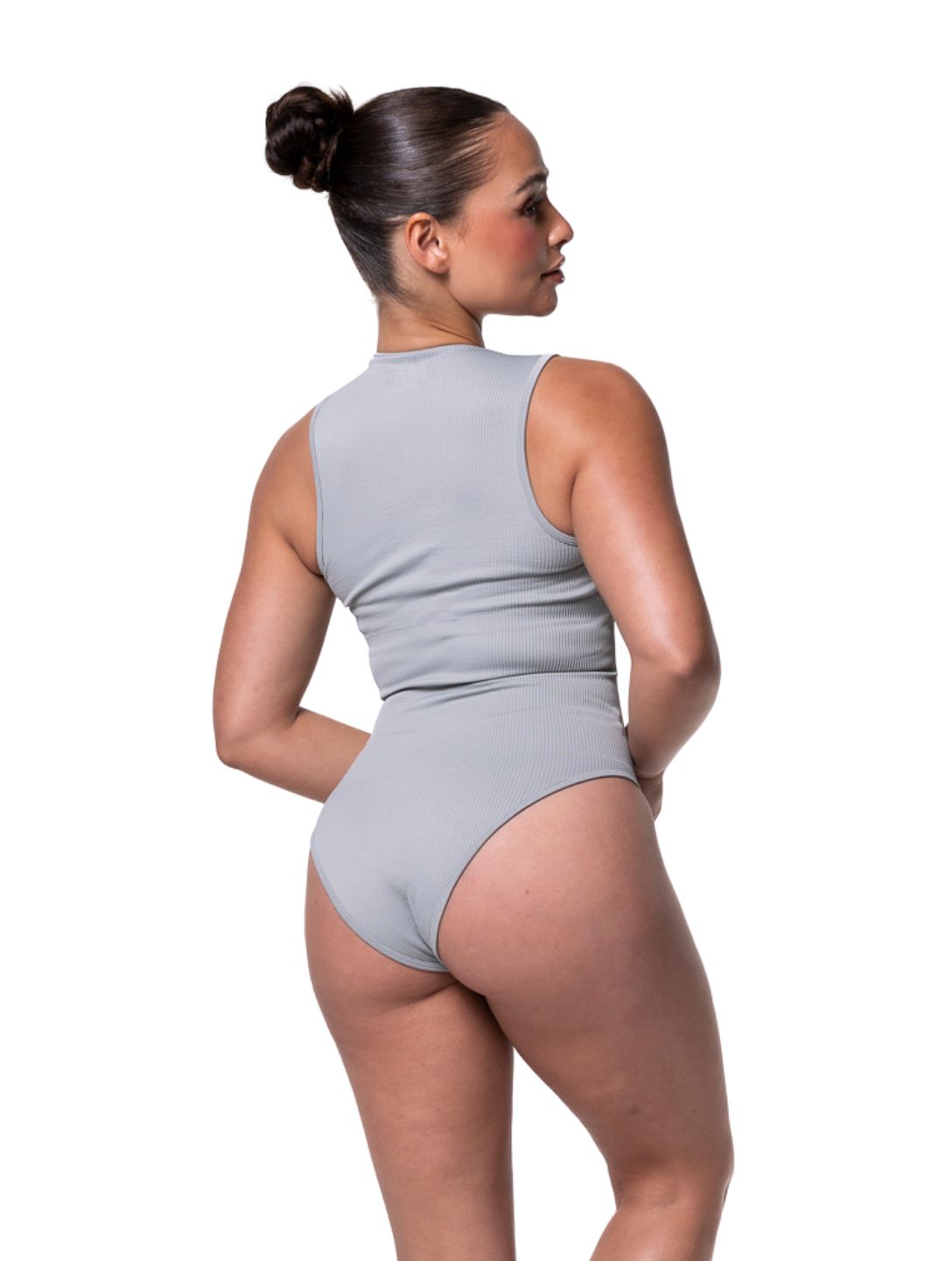 Marlowe & Co | Ribbed Square Neck Shapewear Bodysuit