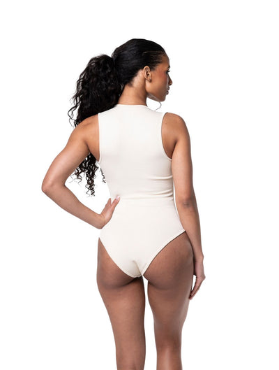 Marlowe & Co | Ribbed Square Neck Shapewear Bodysuit