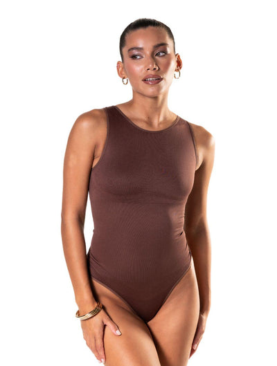 Marlowe & Co | Round Neck Thong Bodysuit