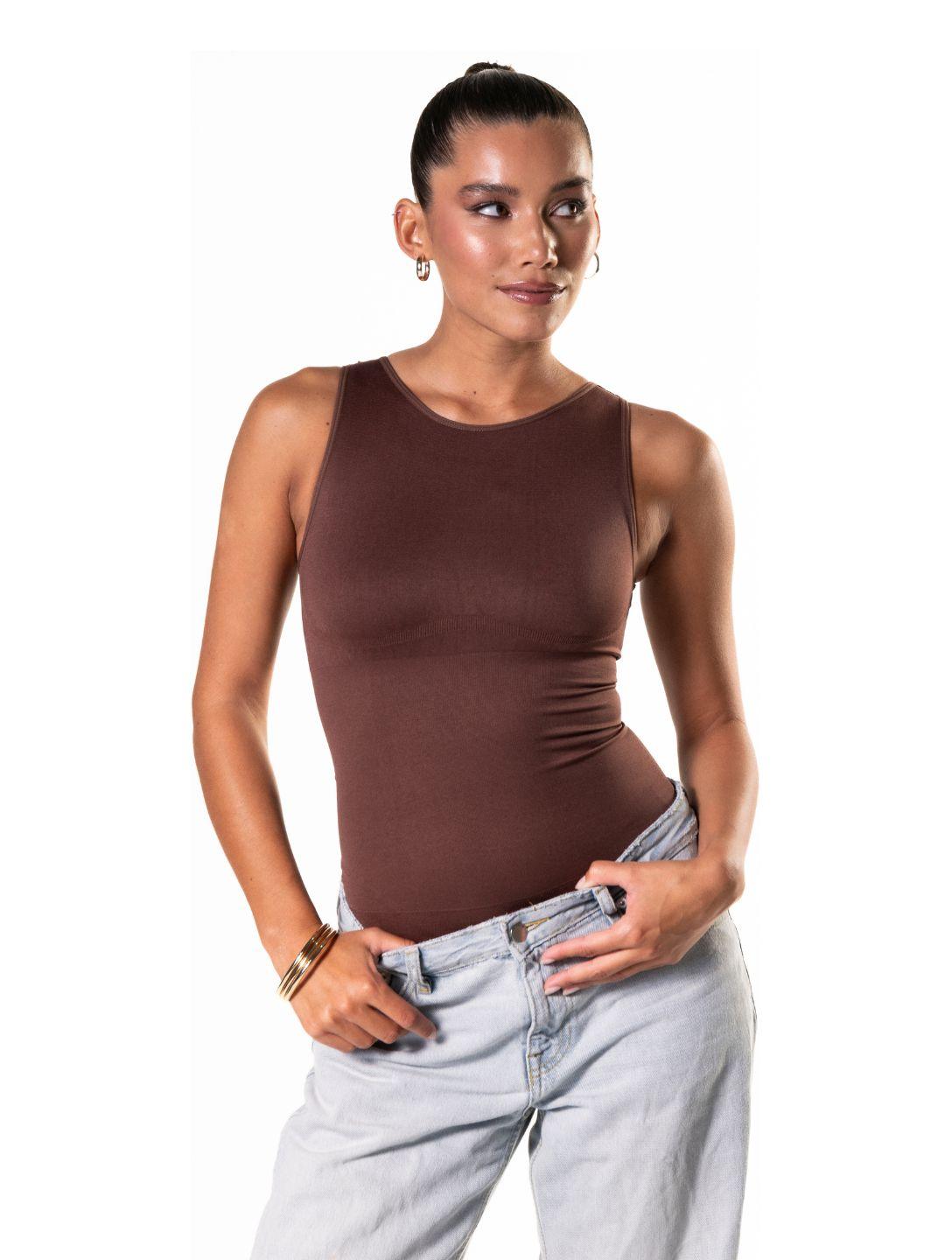 Marlowe & Co | Round Neck Thong Bodysuit