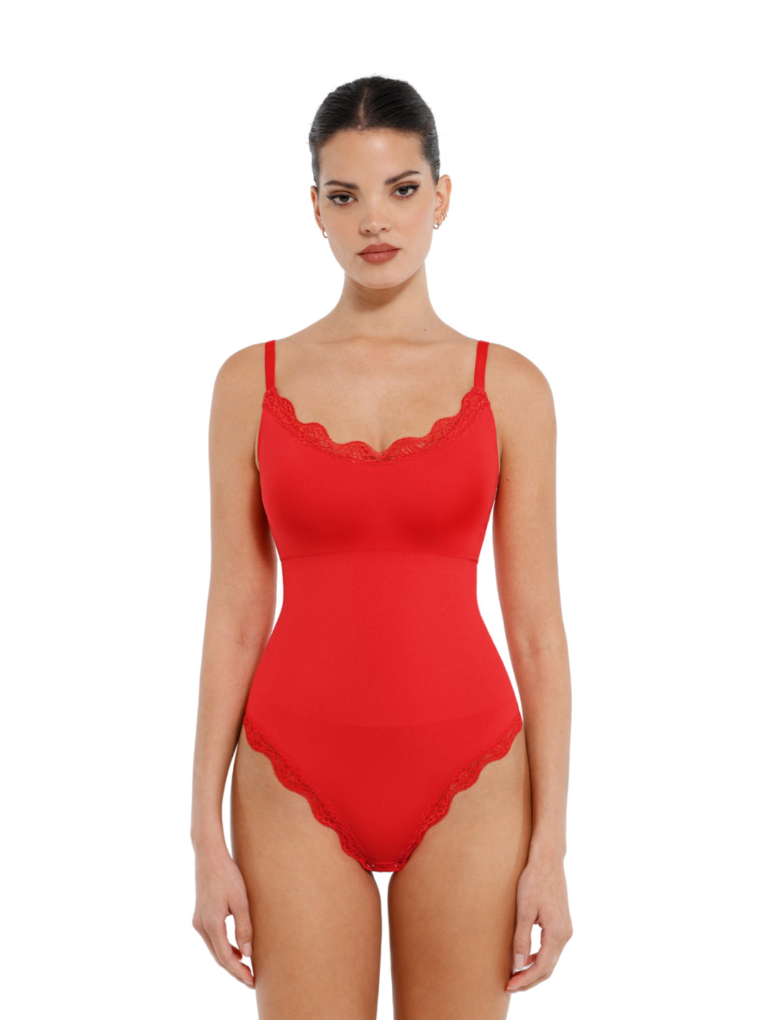 Marlowe & Co | Seamless Laced Thong Bodysuit