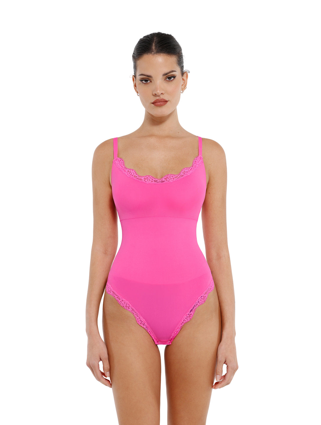 Marlowe & Co | Seamless Laced Thong Bodysuit