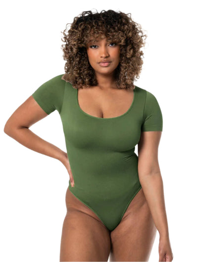 Marlowe & Co | Square Neck Thong Bodysuit