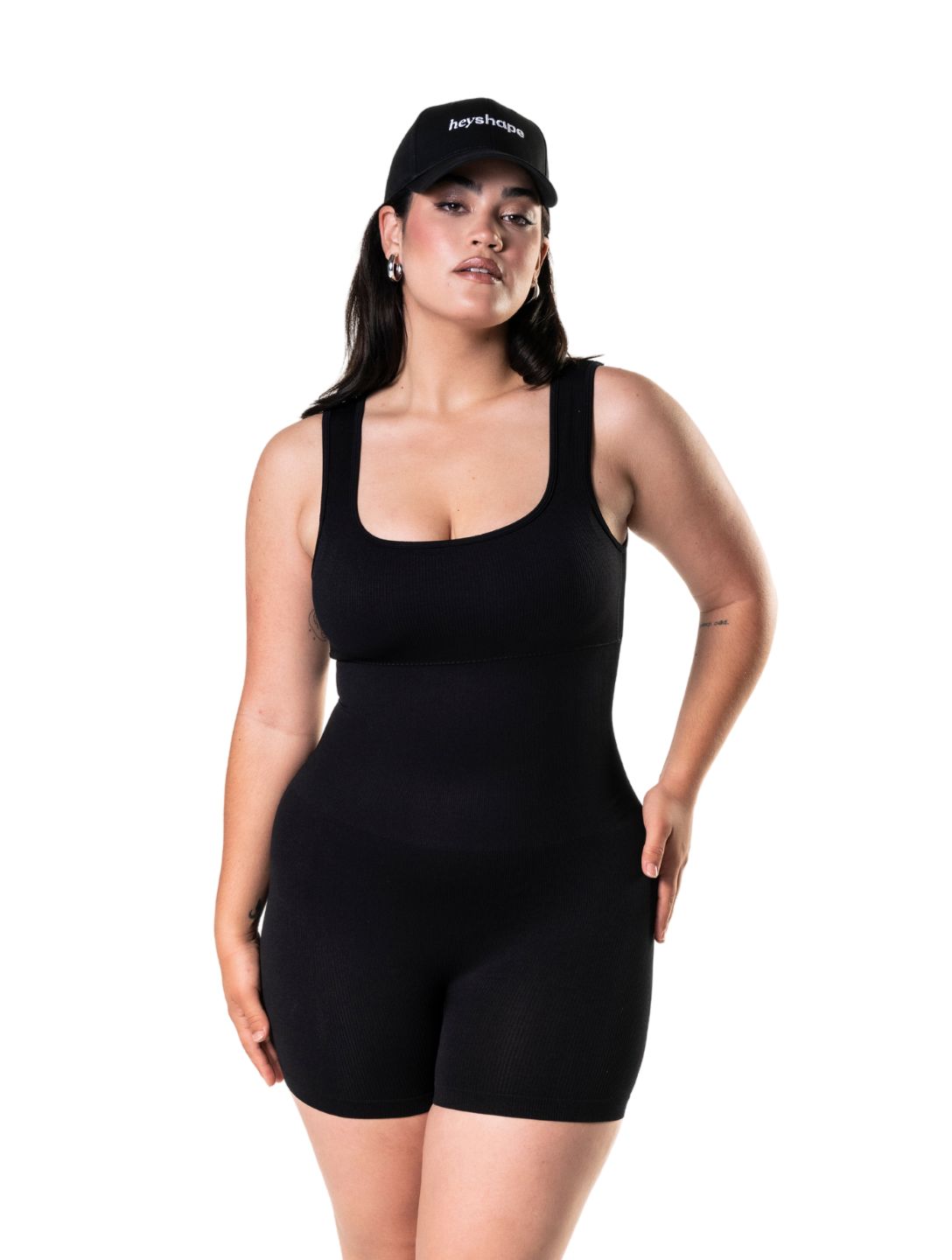 Marlowe & Co | Square Neck Shapewear Jumpsuit