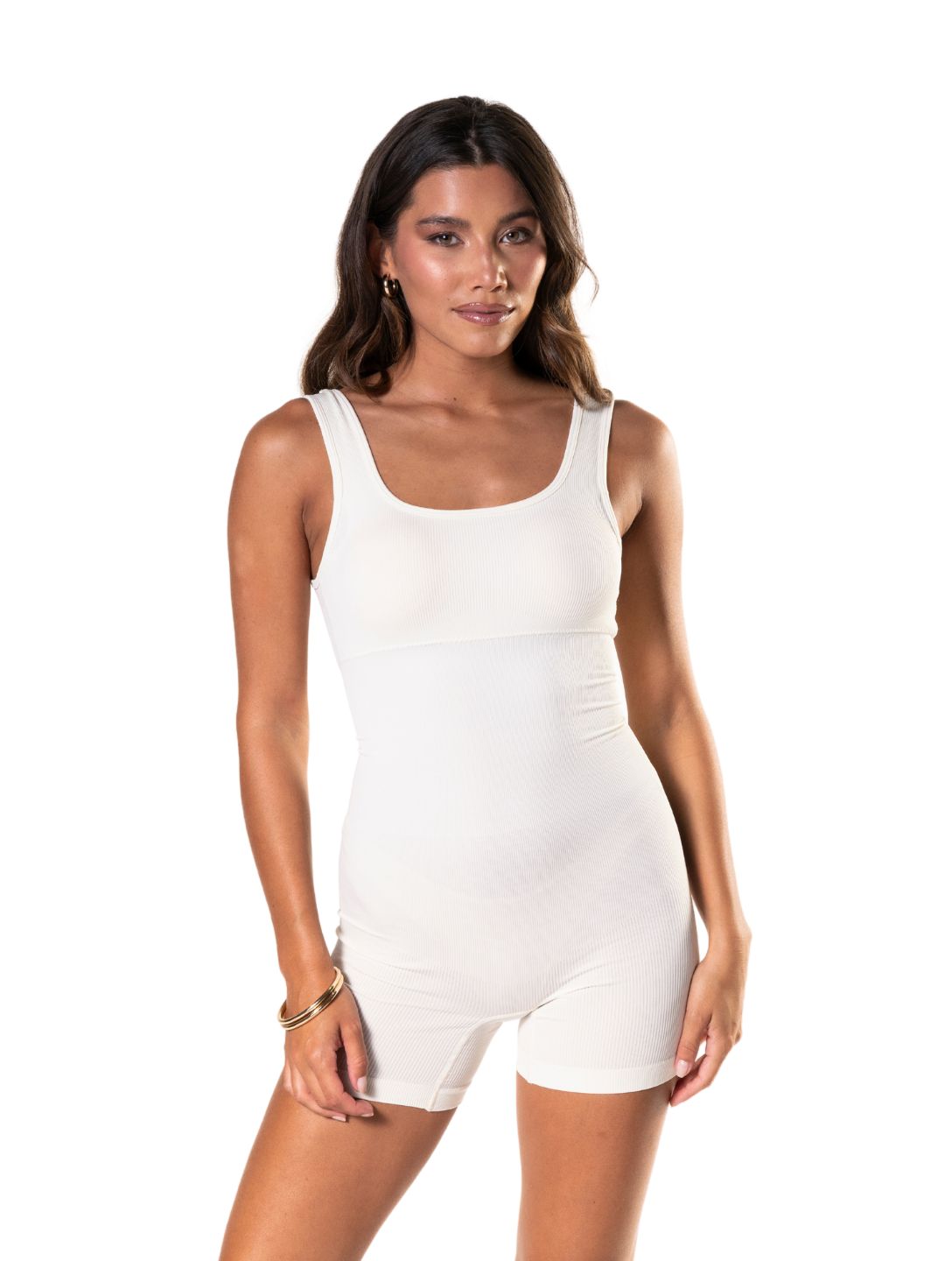 Marlowe & Co | Square Neck Shapewear Jumpsuit