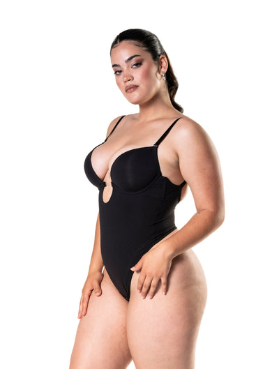 Marlowe & Co | Plunge Shapewear Thong Bodysuit