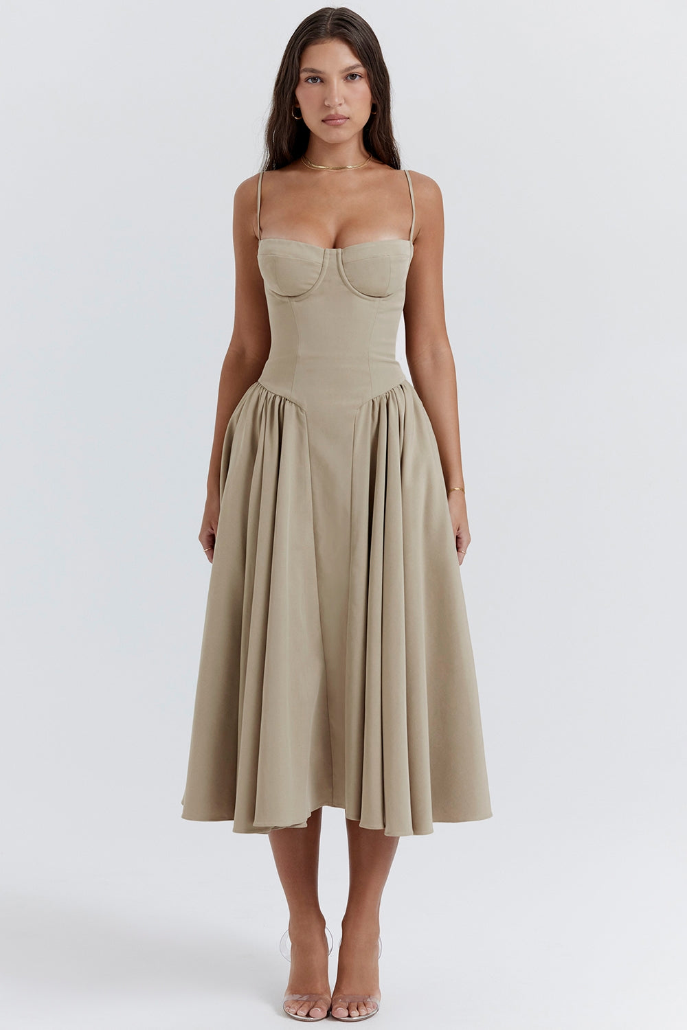 Marlowe & Co | Celine Corset Midi Dress