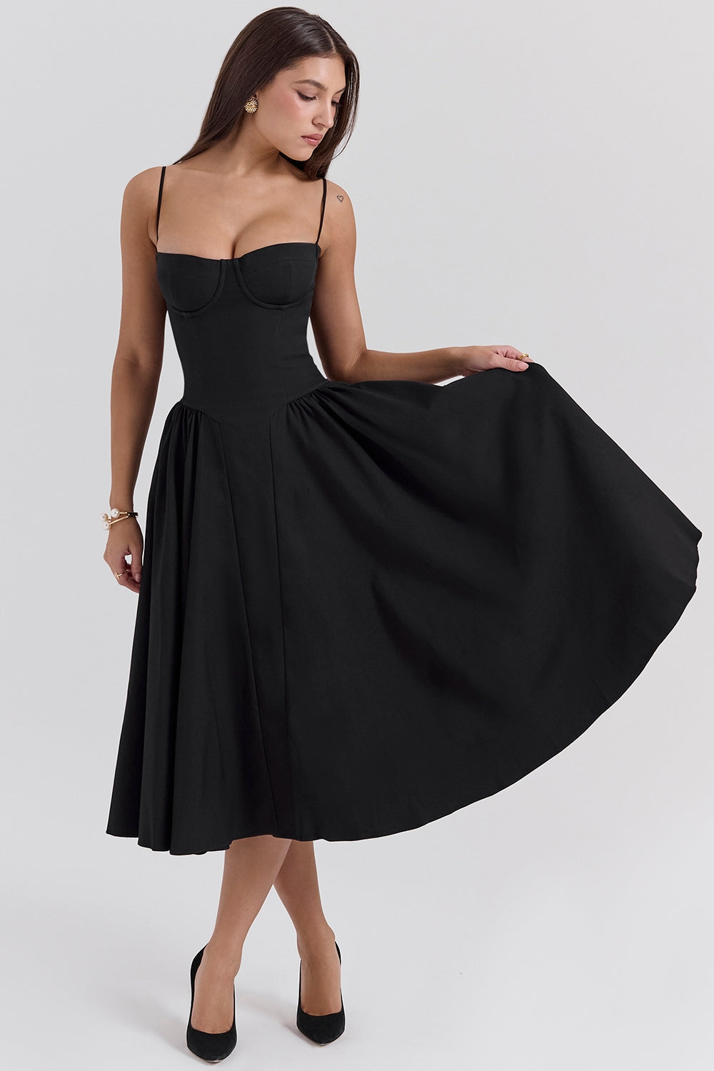 Marlowe & Co | Celine Corset Midi Dress