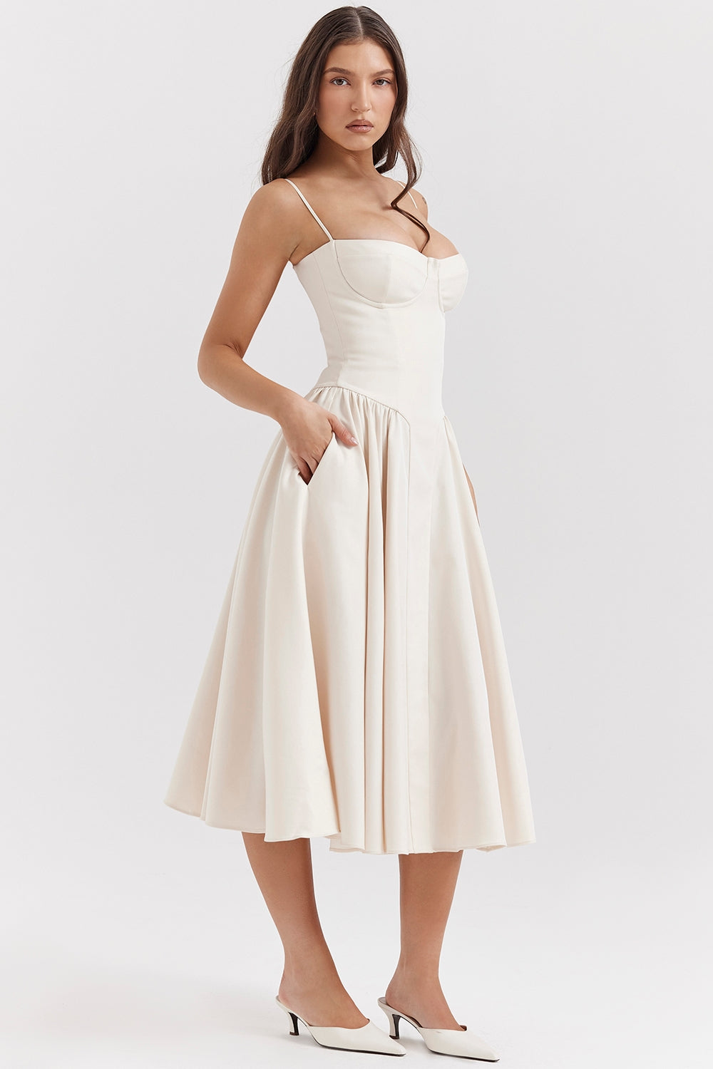 Marlowe & Co | Celine Corset Midi Dress