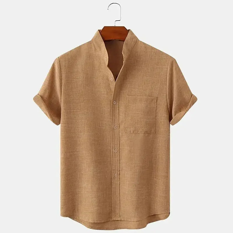 Premium Linen Short-Sleeve Shirt