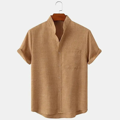 Premium Linen Short-Sleeve Shirt