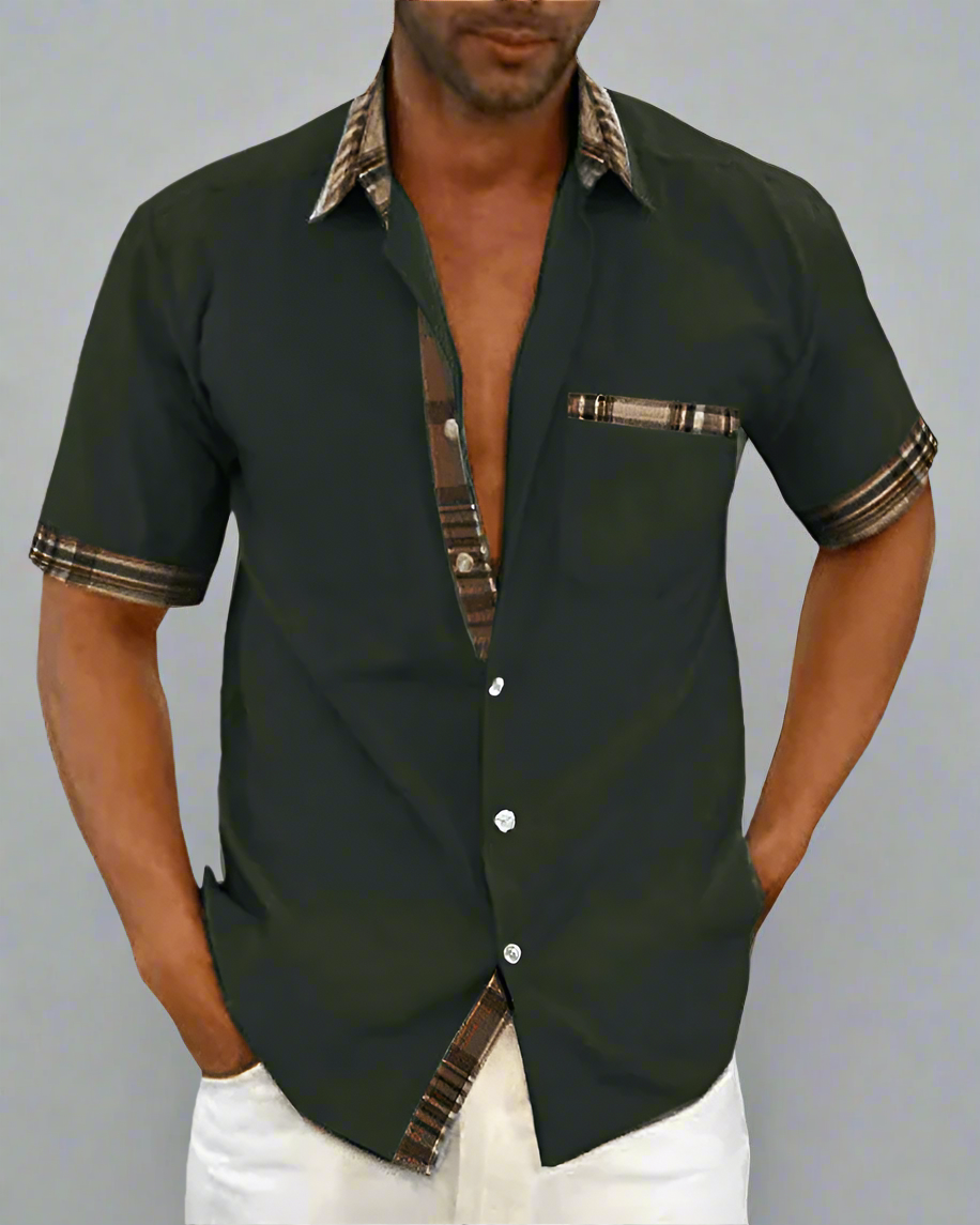 Lukas - Classic Men's Shirt Made from Breathable Fabric