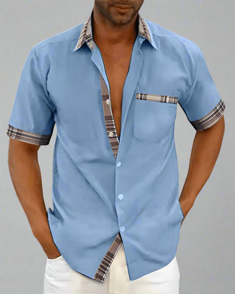 Lukas - Classic Men's Shirt Made from Breathable Fabric