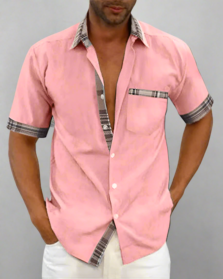 Lukas - Classic Men's Shirt Made from Breathable Fabric