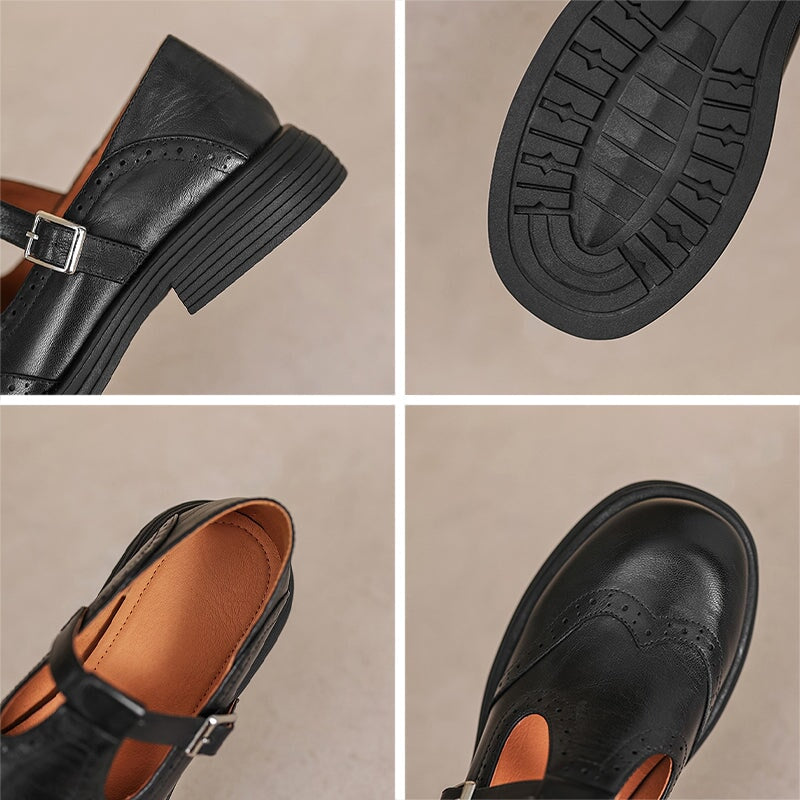 Velda™ | Mary Janes in leather