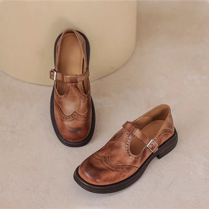 Velda™ | Mary Janes in leather
