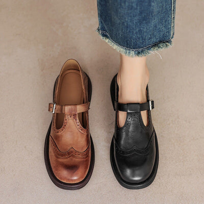 Velda™ | Mary Janes in leather