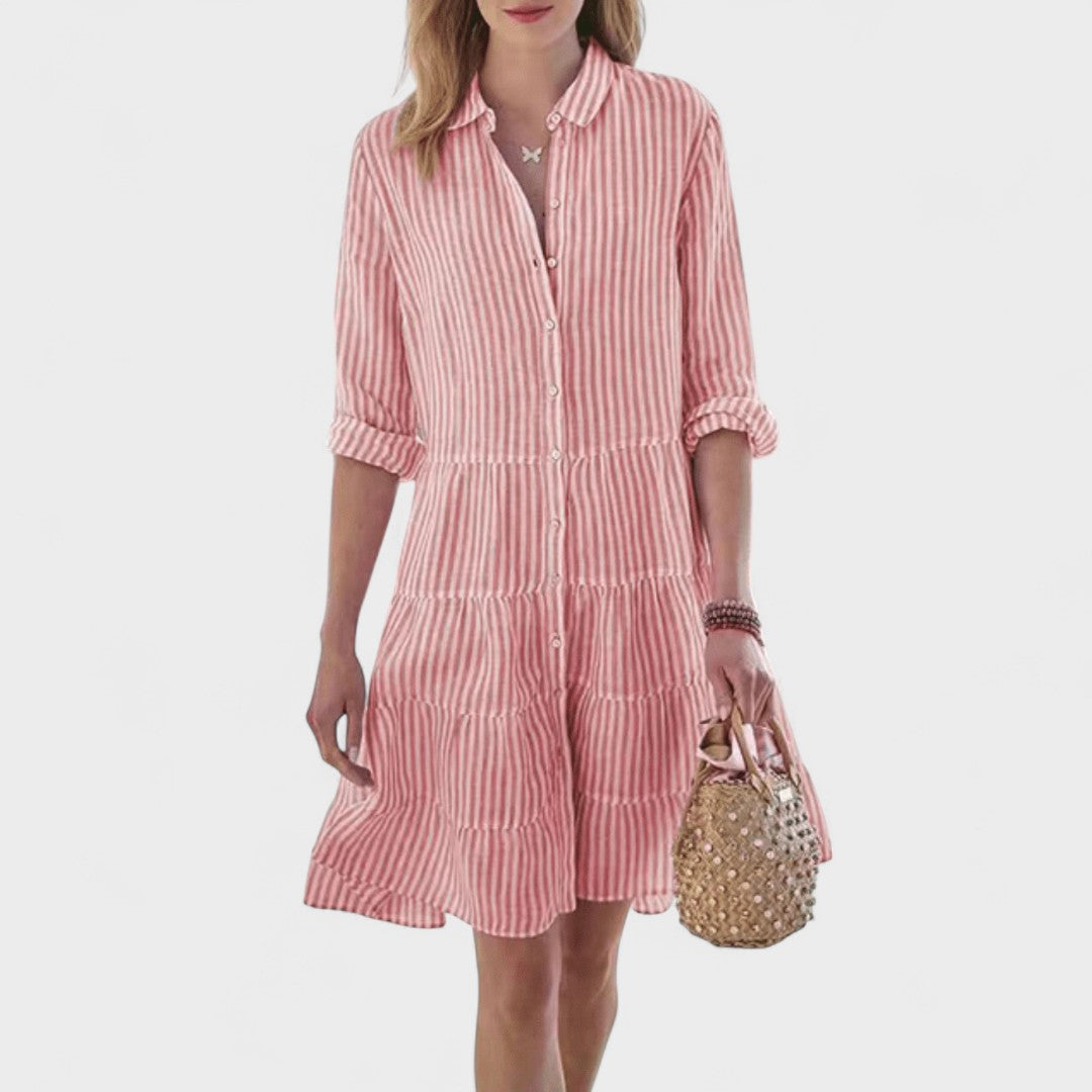 Marlowe & Co | Zerrin - Striped Day Dress